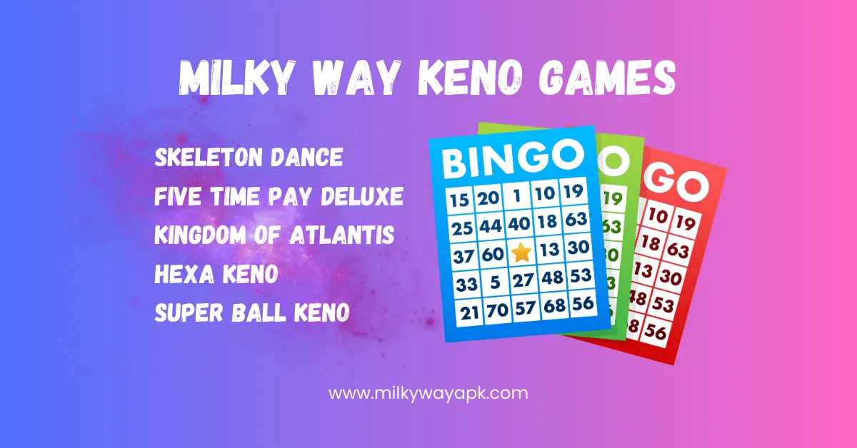 Milky Way Keno Games